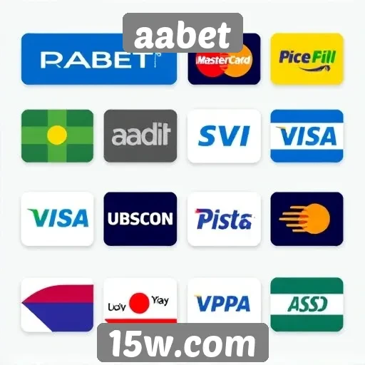 Métodos de pagamento variados disponíveis no Aabet